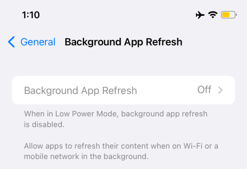 What does Background App Refresh mean on iOS 15 on iPhone?