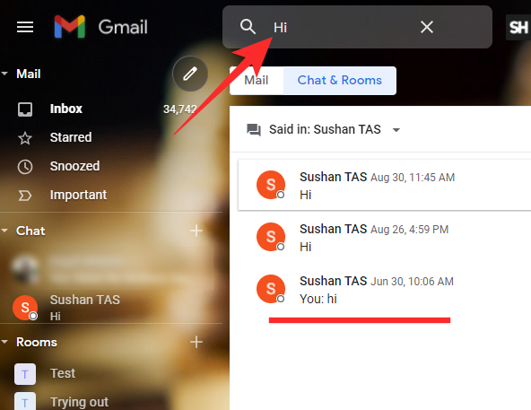 Gmail old chat