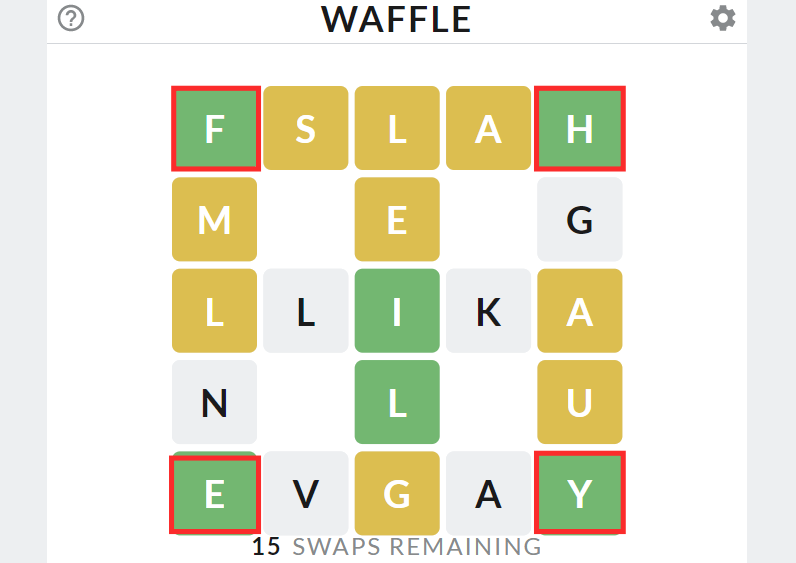 Waffle wordle
