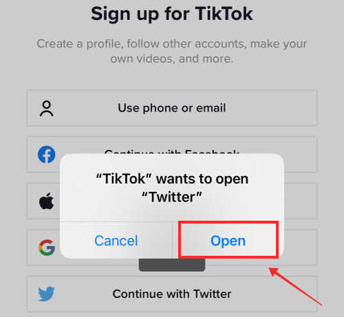 إضافة حساب آخر على TikTok