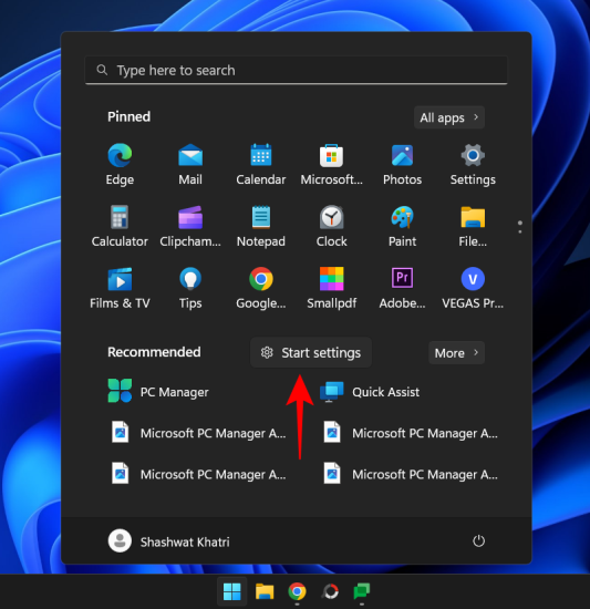 How to change the Start Menu layout in Windows 11