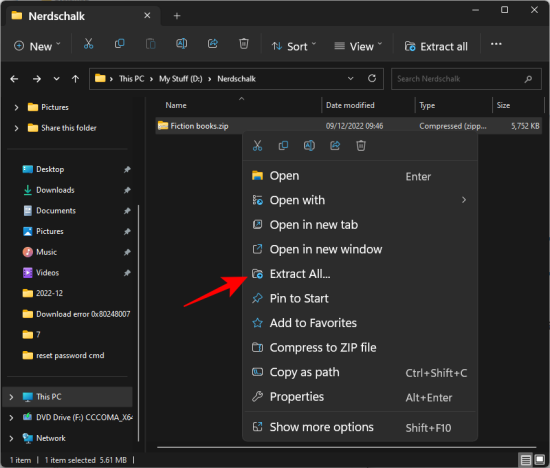 7 ways to open ZIP files on Windows 11