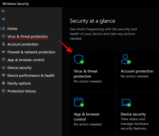 How to turn on Windows Defender in Windows 11
