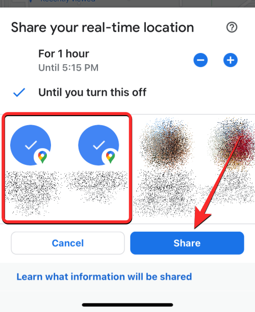 share location from iphone to android 15 a