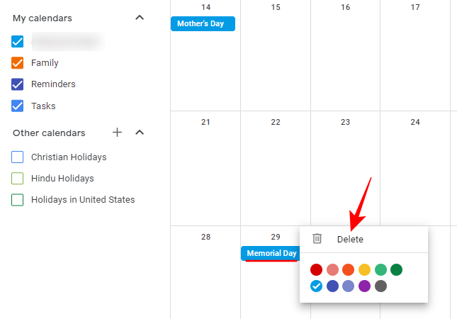 How to Delete Holidays in Google Calendar