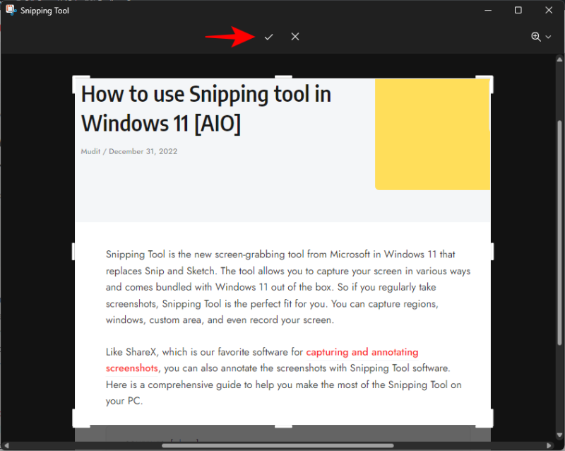 How to use Snipping tool in Windows 11 [AIO]