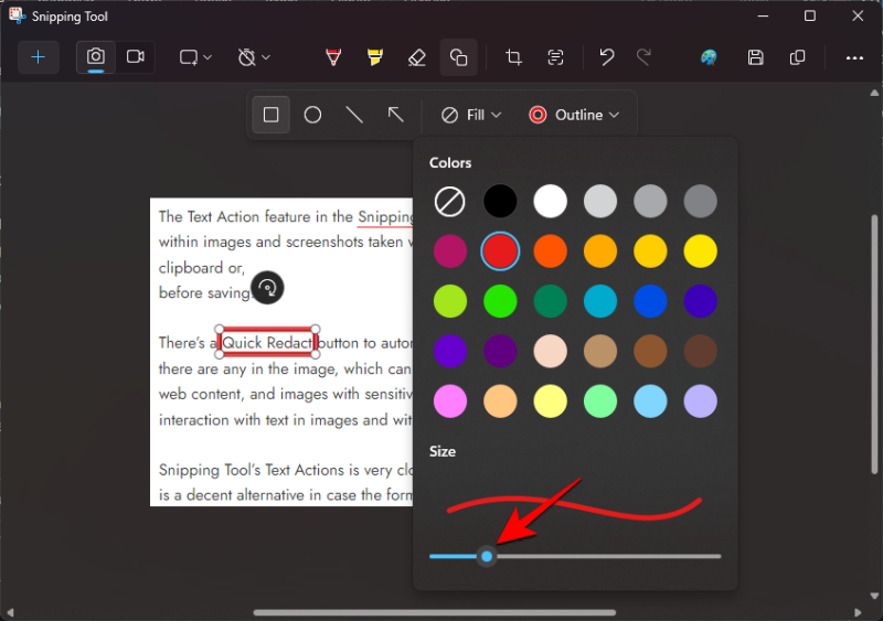 How to Add Shapes to Screenshots in Snipping Tool on Windows 11
