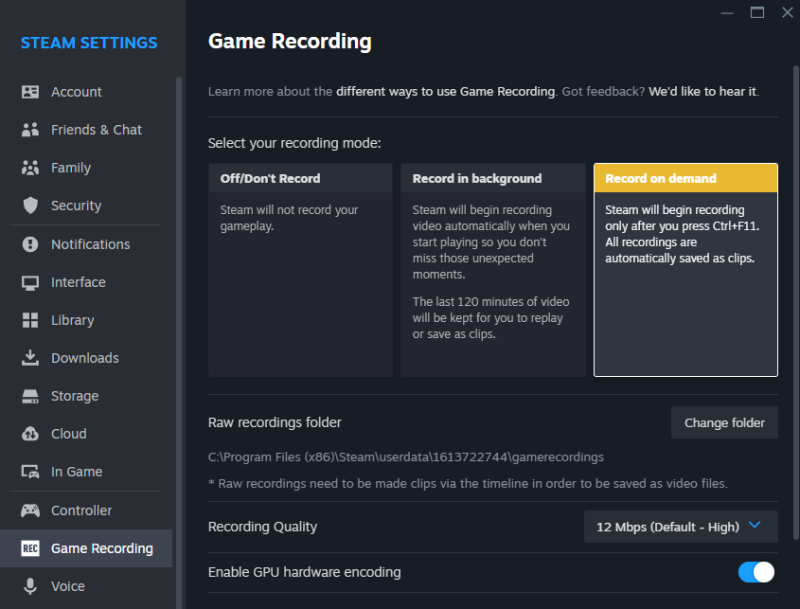 Steam Has a Built-in Game Recording Function! Here’s How to Get and Use It