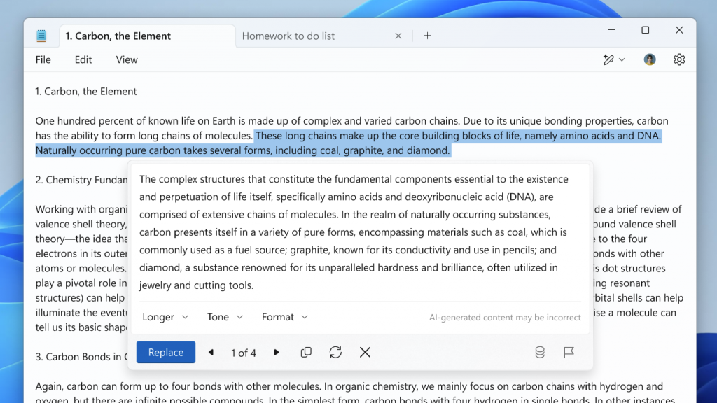 AI is Now Integrated With Microsoft Notepad as Well