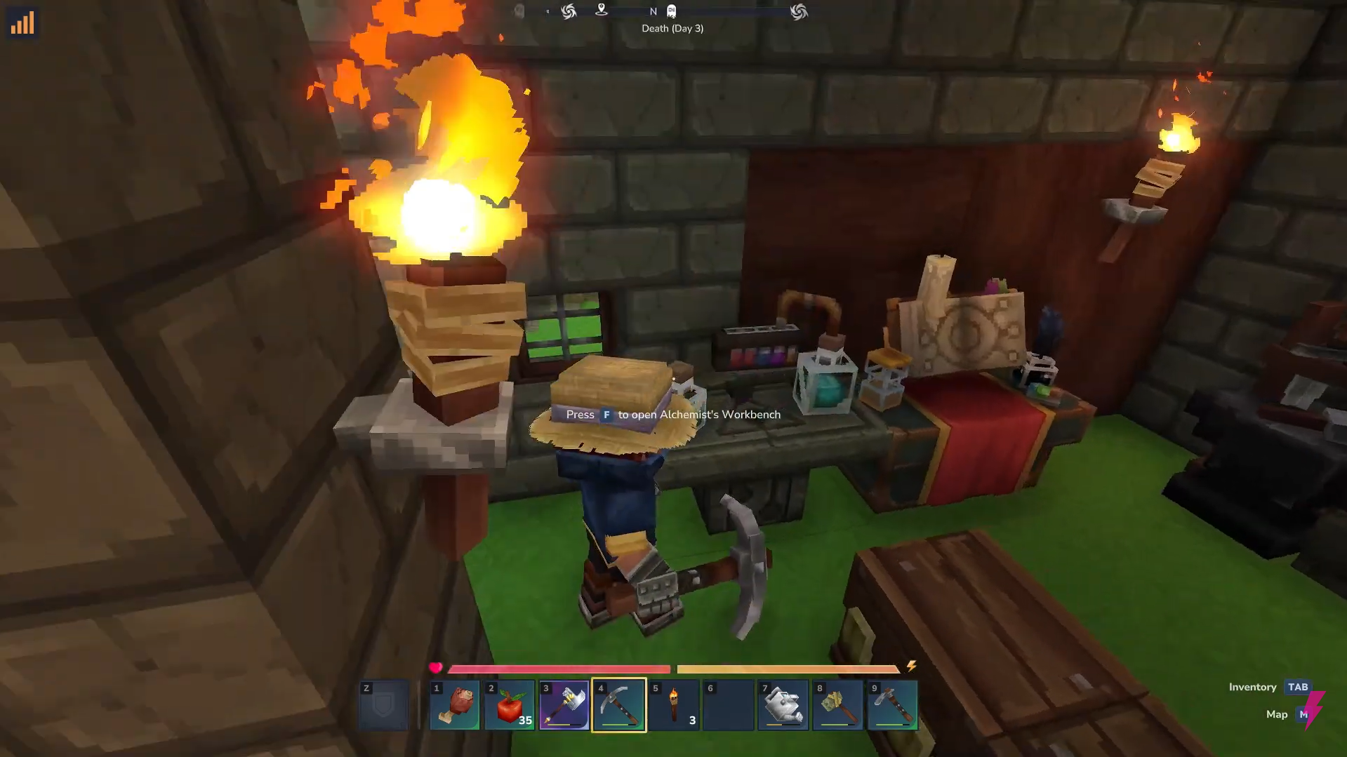 Use the Alchemist's Workbench. Image credits: Hypixel Studios / YouTube: Answer ASAP