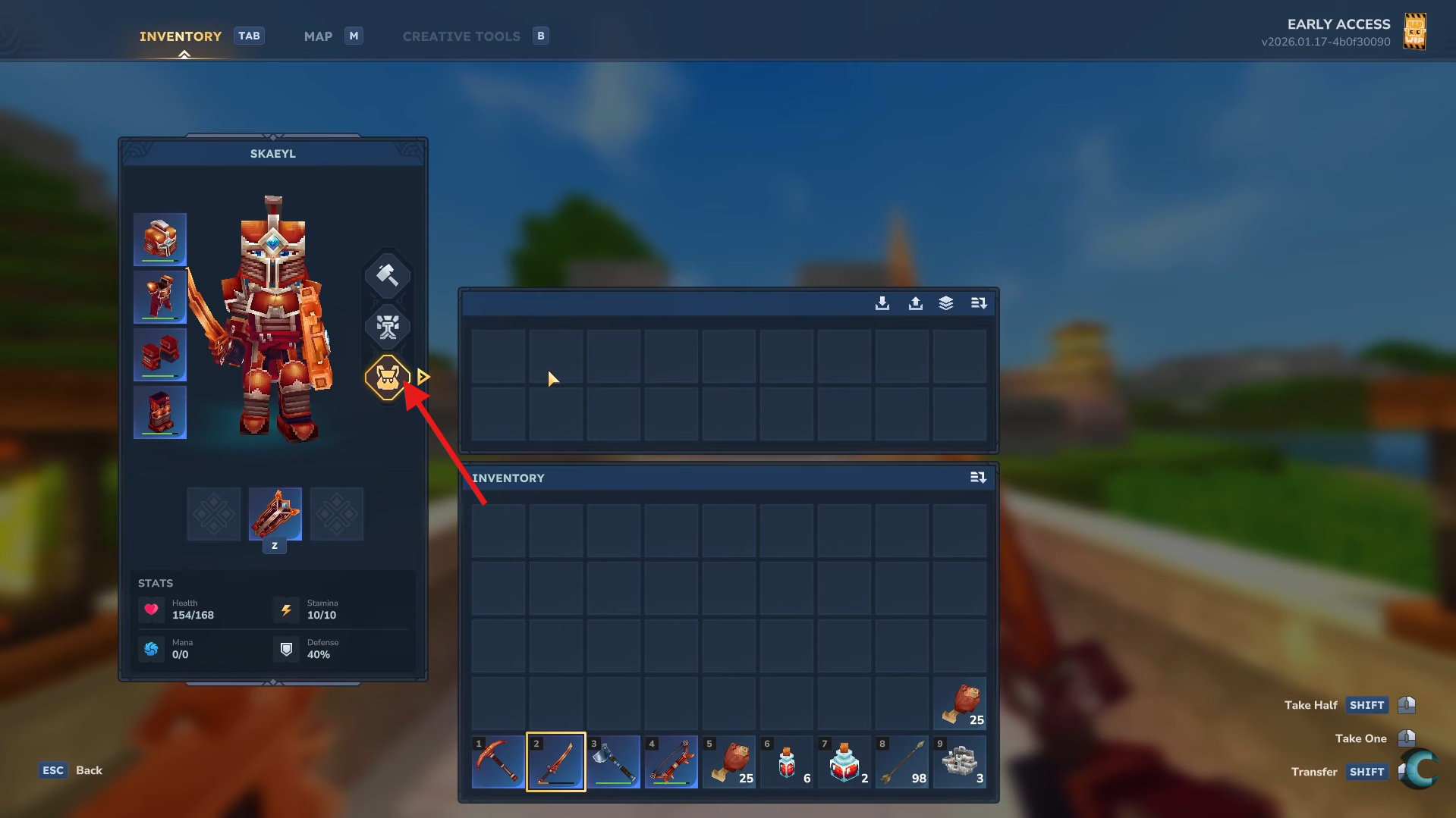 Access Your Extra Space. Image credits: Hypixel Studios / YouTube: ConCon