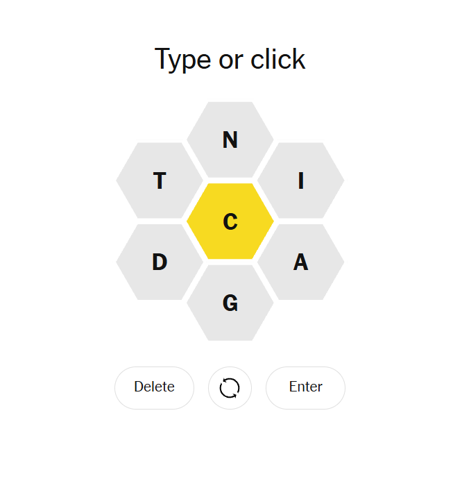 NYT Spelling Bee Hive - 18 January 2026