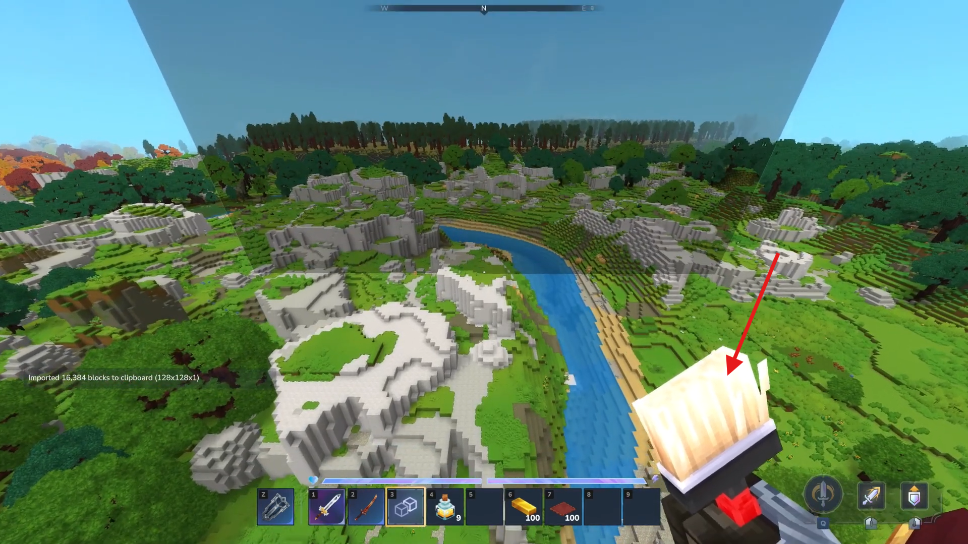 Place or undo the image. Image credits: Hypixel Studios / YouTube: Kweebyte