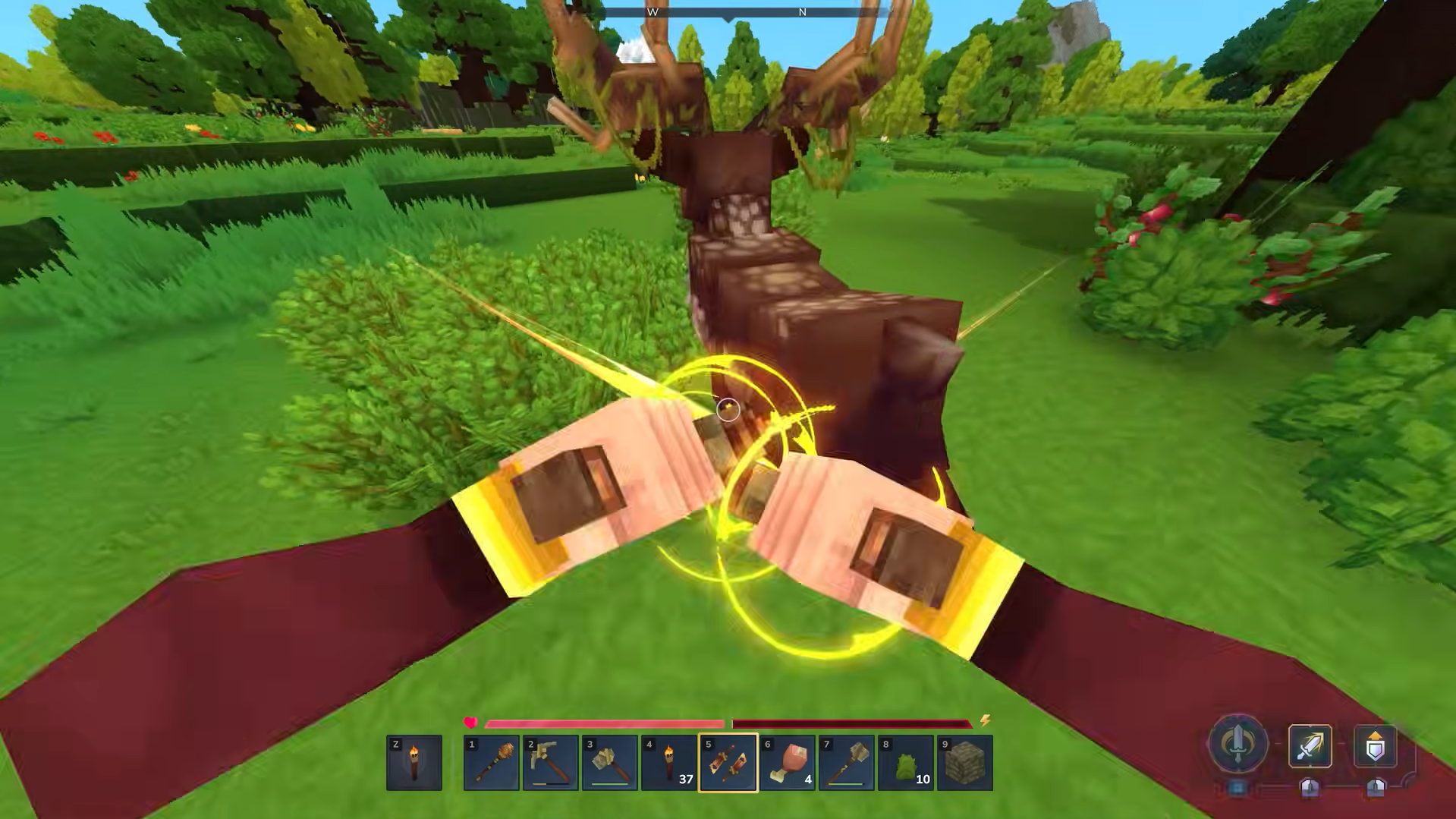 Start with basic gear and materials. Image credits: Hypixel Studios / YouTube: Its Shatter