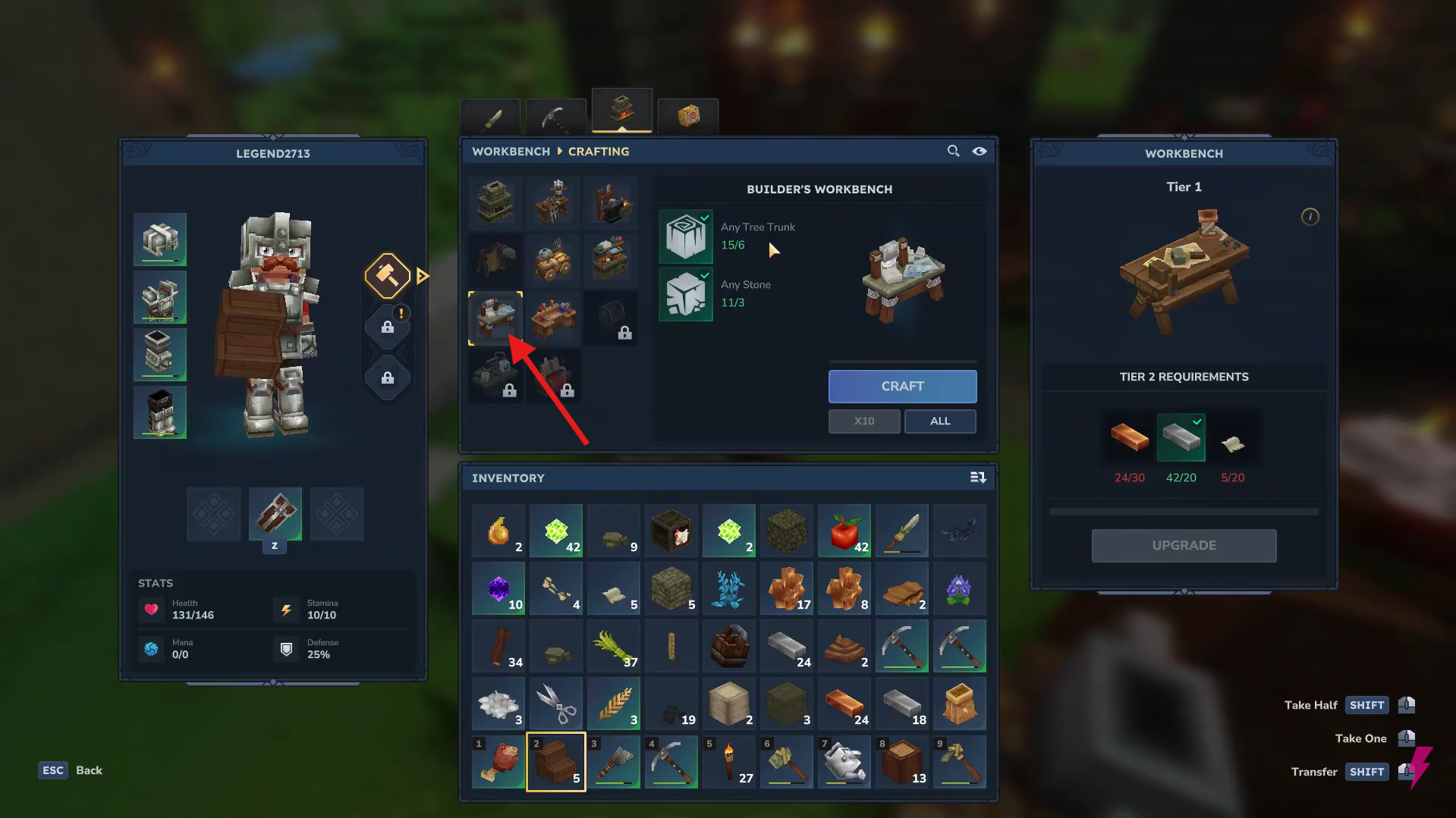 Craft a Builder’s Workbench. Image credits: Hypixel Studios / YouTube: Answer ASAP