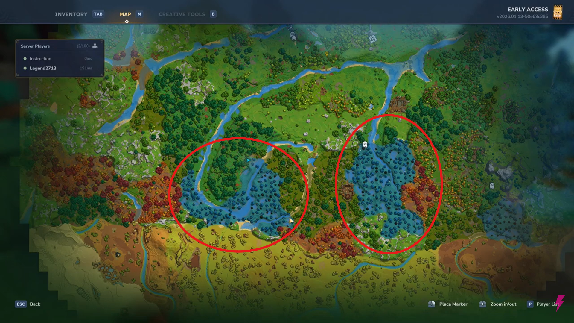 Blue Glowing Mushroom location. Image credits: Hypixel Studios / YouTube: Answer ASAP