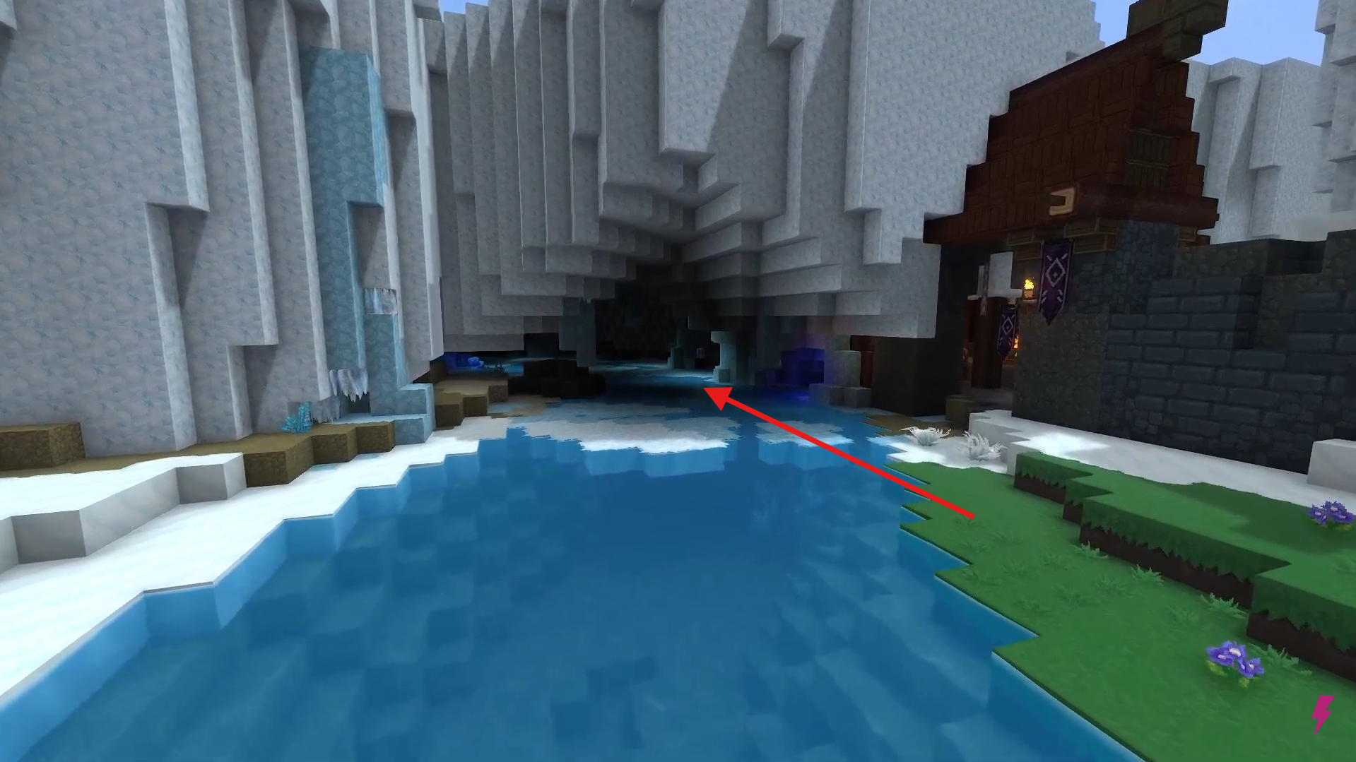 Azurecap Mushroom location. Image credits: Hypixel Studios / YouTube: Answer ASAP