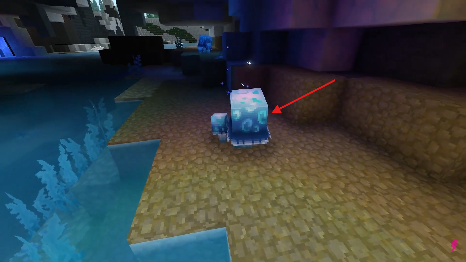Check near cave entrances. Image credits: Hypixel Studios / YouTube: Answer ASAP