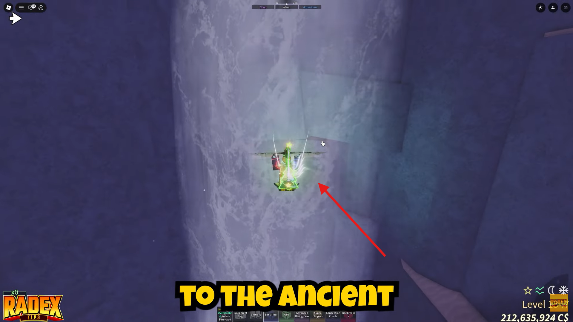 Craft the rod in Ancient Archives. Image credits: Roblox / YouTube: Radex Tips