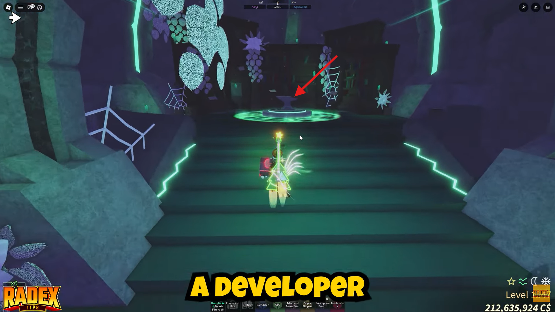 Craft the rod in Ancient Archives. Image credits: Roblox / YouTube: Radex Tips