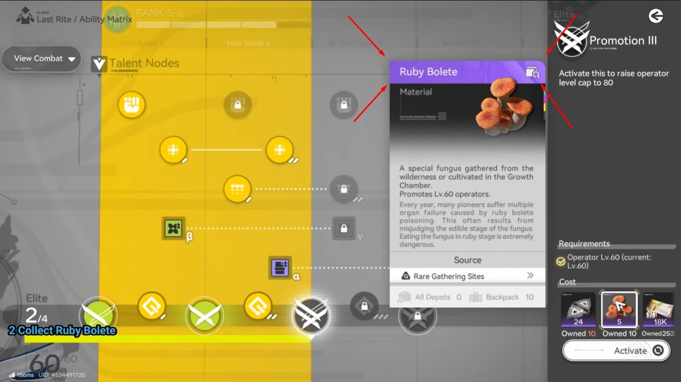 Ruby Bolete Location