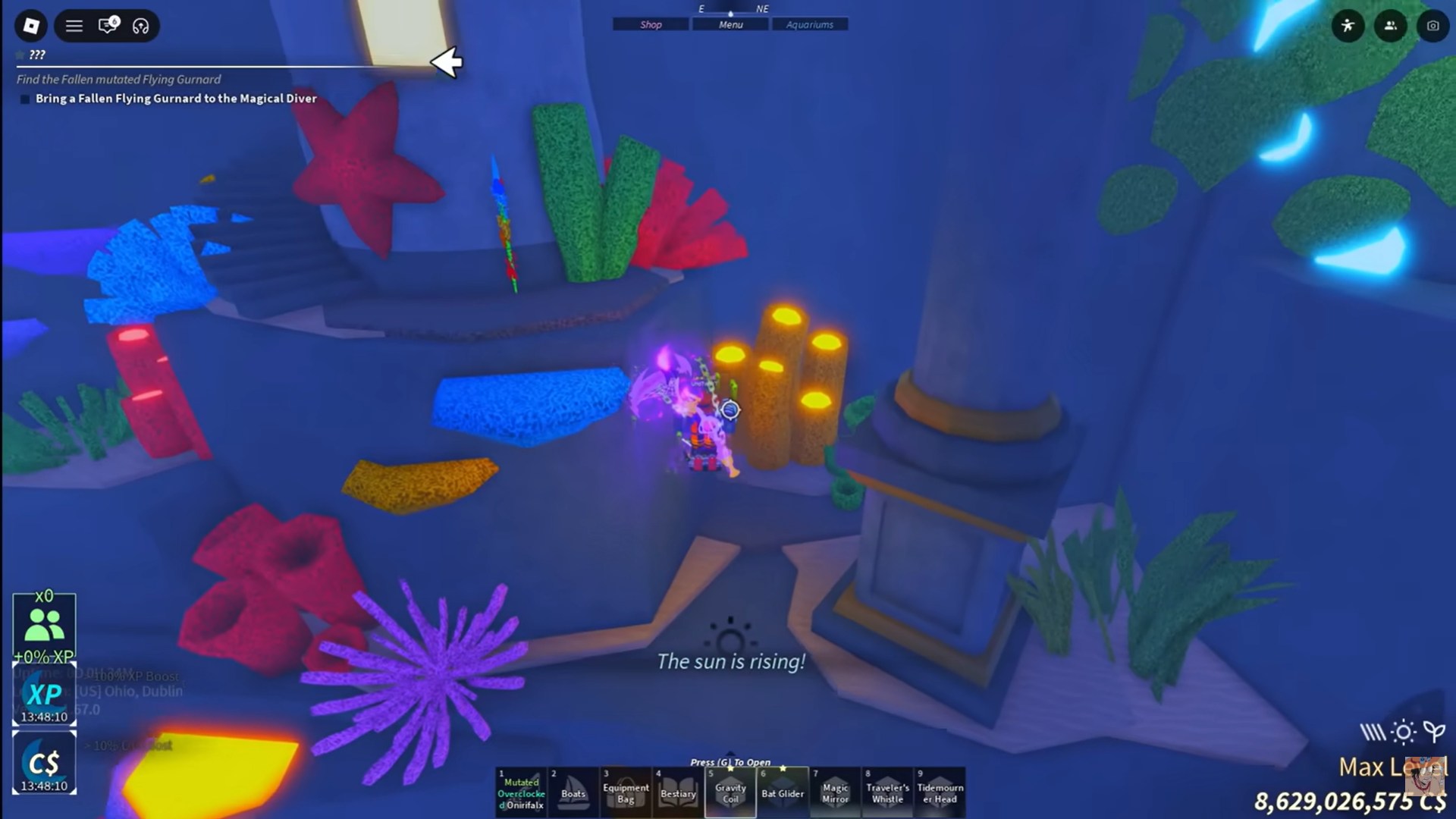 Coral Bastion in Fisch (Image credit: Fisch Roblox / Via: YouTube - UnoTwo)