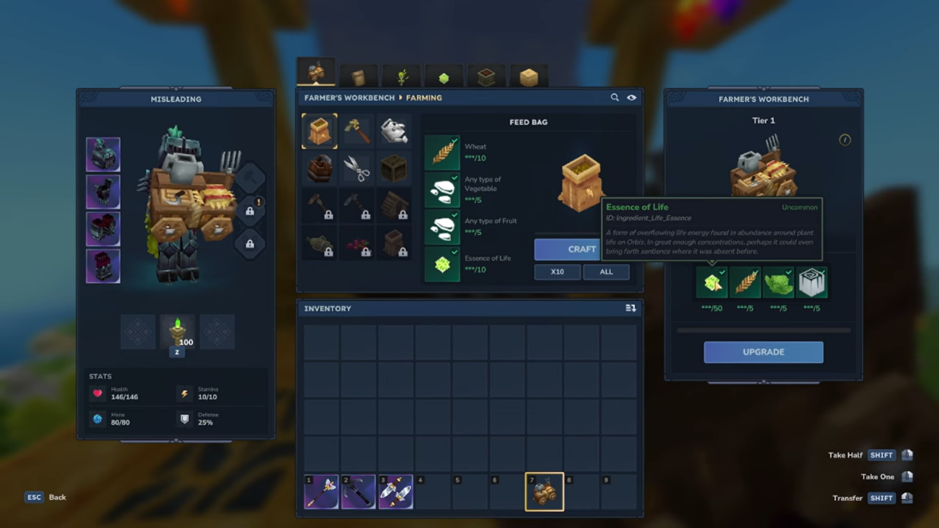 Farmer Workbench Tier 2 Hytale (Image credit: Hypixel Studios / Via: YouTube - Yumj and Misleading)