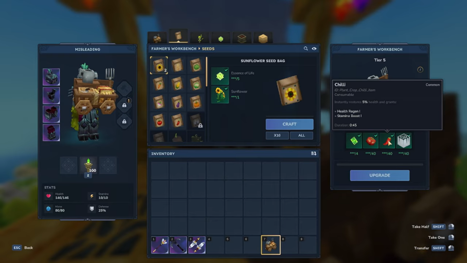 Farmer Workbench Tier 6 Hytale (Image credit: Hypixel Studios / Via: YouTube - Yumj and Misleading)