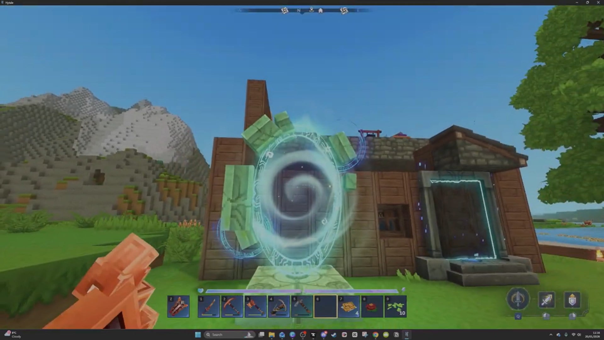 Enter Windrider Valley portal (Image credit: Hypixel Studios / Via: YouTube - Javiherobrine)