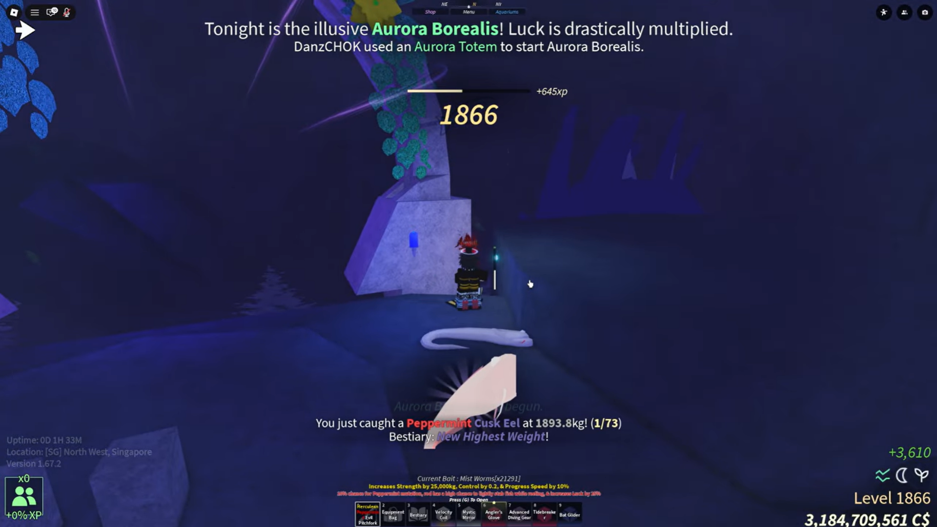 Sunken Relic Tree (Image credit: Fisch Roblox / Via: YouTube - Danz)