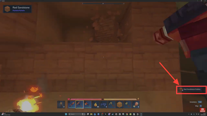 Get Red Sandstone Cobble (Image credit: Hypixel Studios / Via: YouTube – Javiherobrine)
