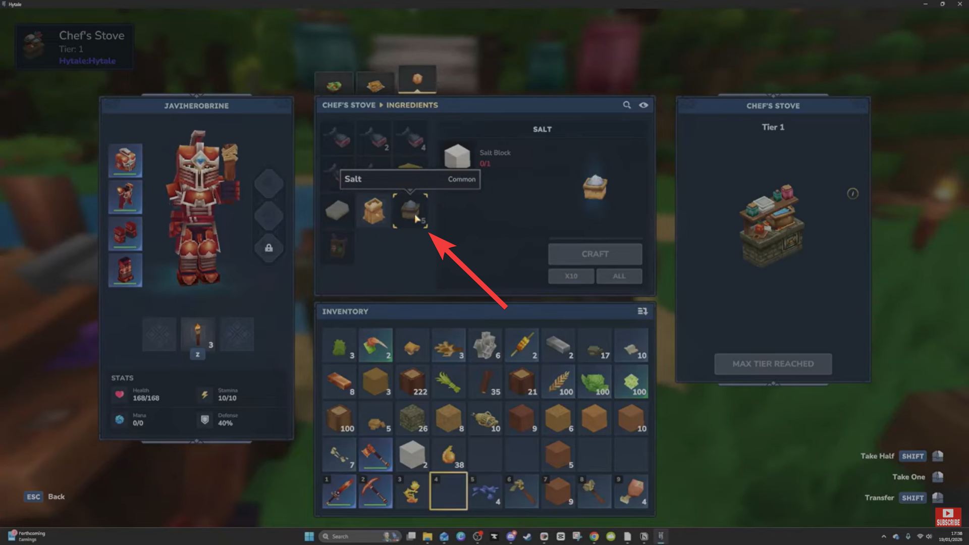 Salt in Hytale (Image credit: Hypixel Studios / Via: YouTube - Javiherobrine)