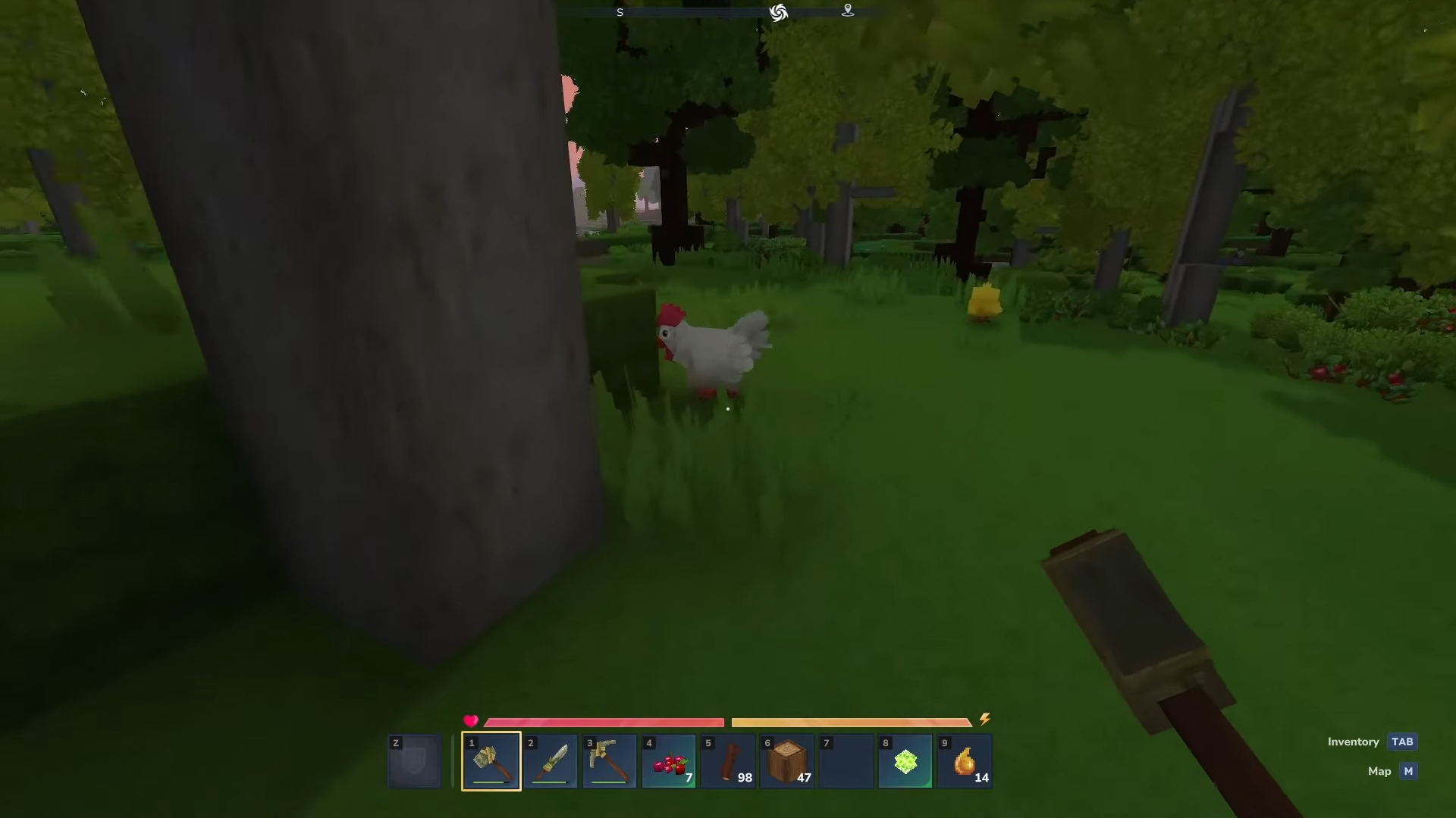 Grab the food first (Image credit: Hypixel Studios / Via: YouTube - The Lost Noob)