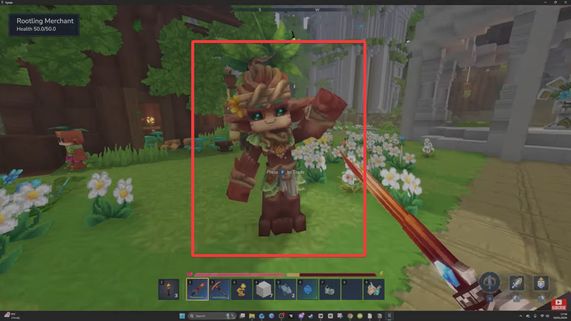 Kweebec Merchant in Forgotten Temple Hytale (Image credit: Hypixel Studios / Via: YouTube – Javiherobrine)