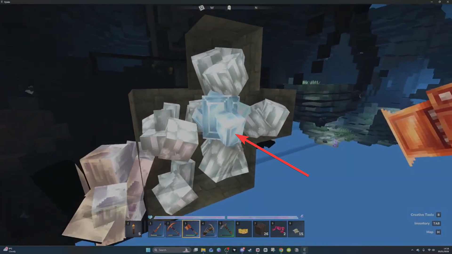 Diamond in Hytale (Image credit: Hypixel Studios / Via: YouTube – Javiherobrine)