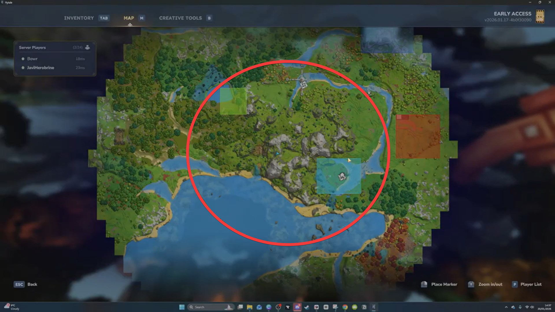 Hytale Emeralds location (Image credit: Hypixel Studios / Via: YouTube - Javiherobrine)