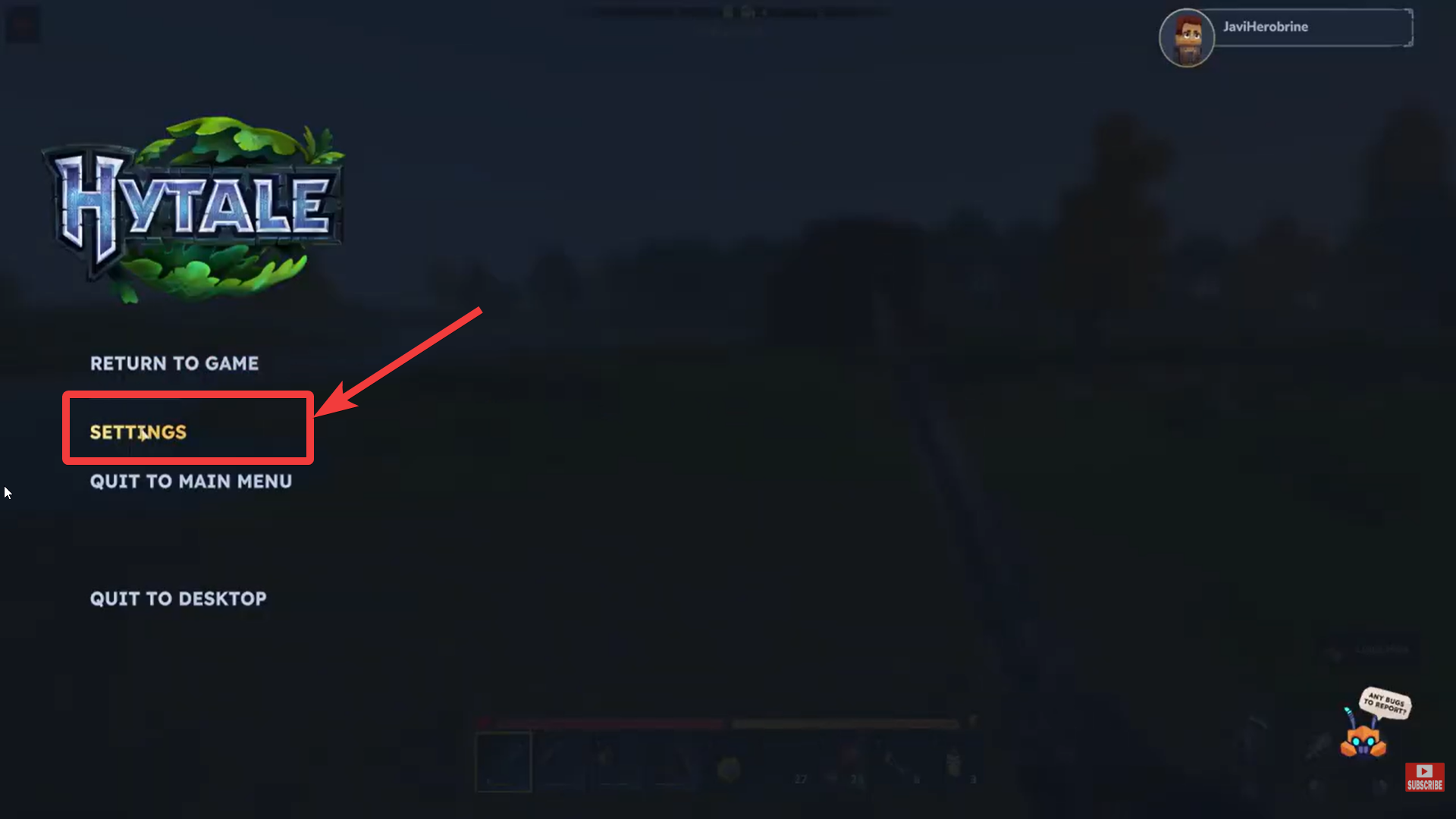 Enemy Health Bar setting in Hytale (Image credit: Hypixel Studios / Via: YouTube - JaviHerobrine)