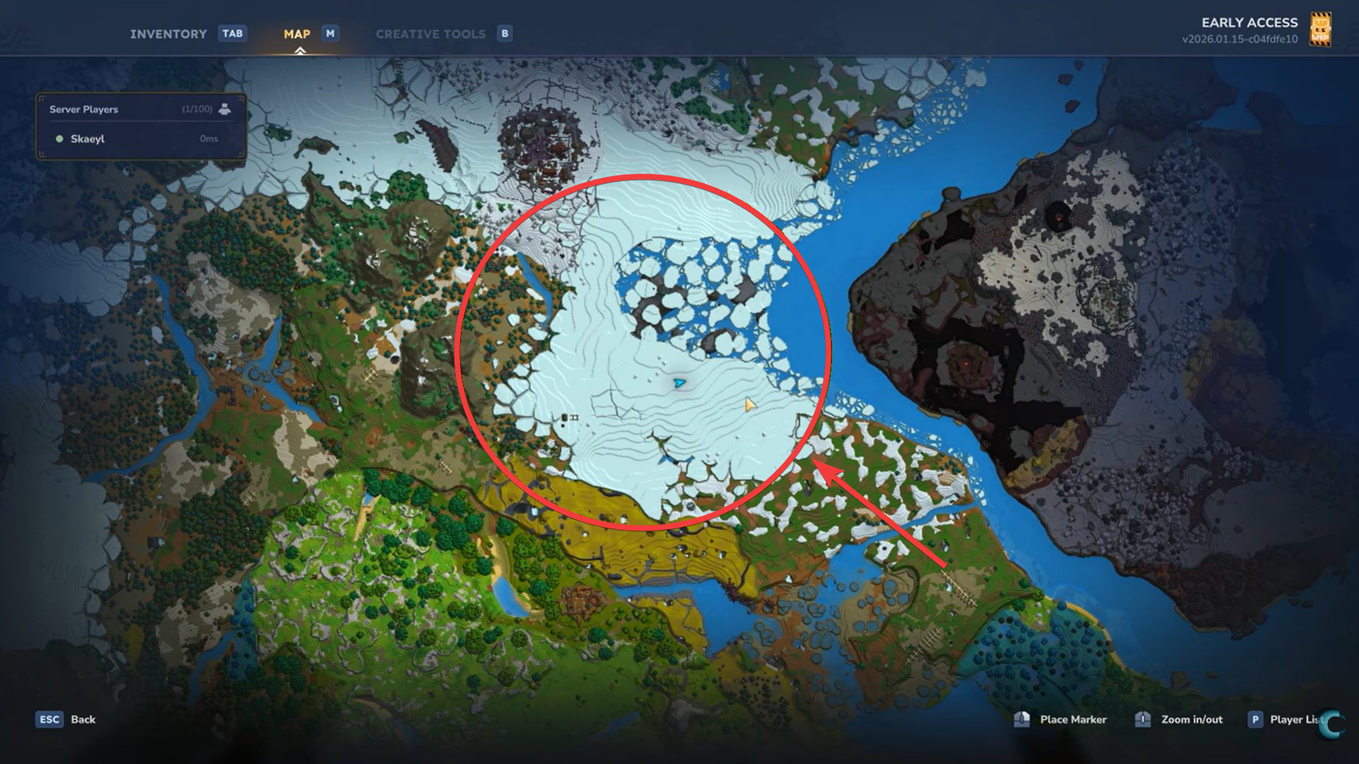 Travel to a Tundra or Desert biome (Image credit: Hypixel Studios / Via: YouTube - Concon)