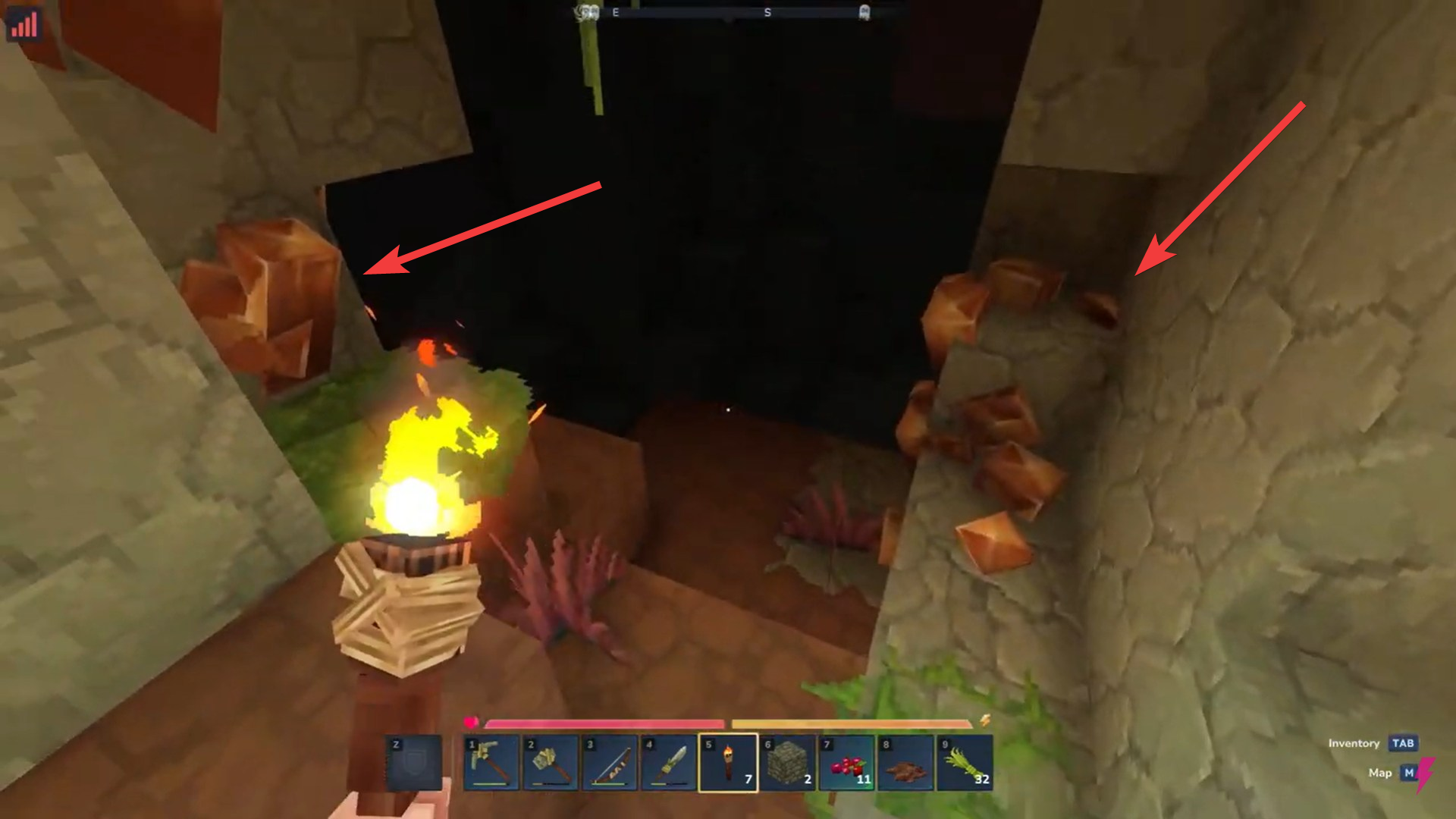 Copper ore vein in Hytale (Image credit: Hypixel Studios / Via: YouTube - Answer ASAP)