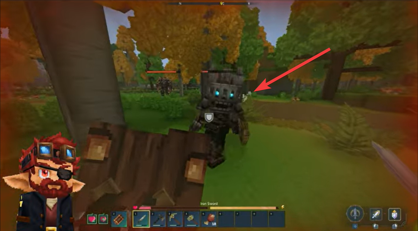 Burnt Skeleton Praetorian Boss fight in Hytale (Image credit: Hypixel Studios / Via: YouTube - Rex705 Gaming)