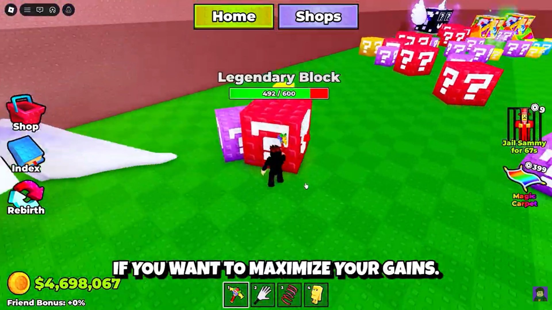 Image credit: Break a Lucky Block / Via: YouTube – Roblox Guides