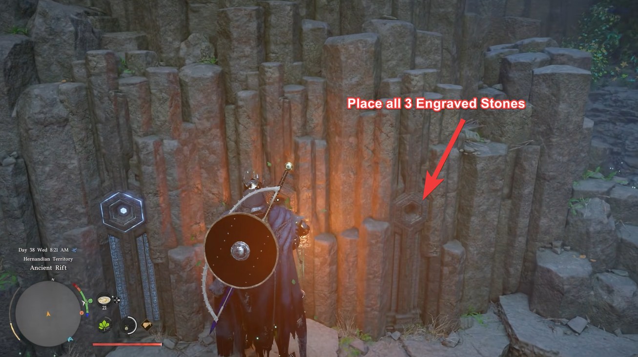 Crimson Desert Ancient Rift puzzle solution - final cube placement and completing the puzzle