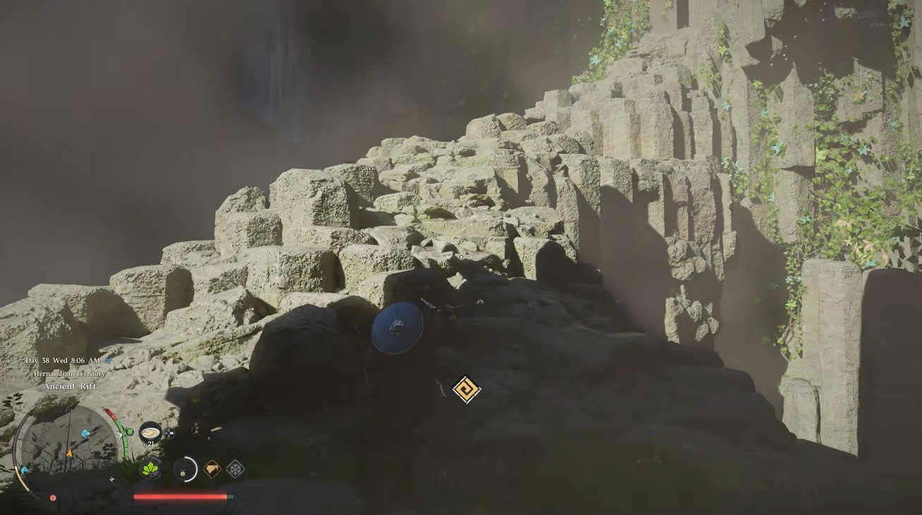 Crimson Desert Ancient Rift puzzle solution - cube 3 location