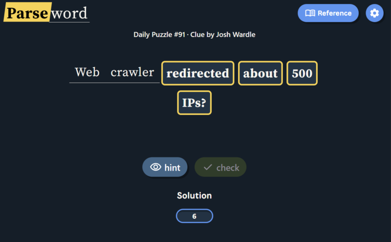 Parseword Hints and Solutions Today: April 30, 2026