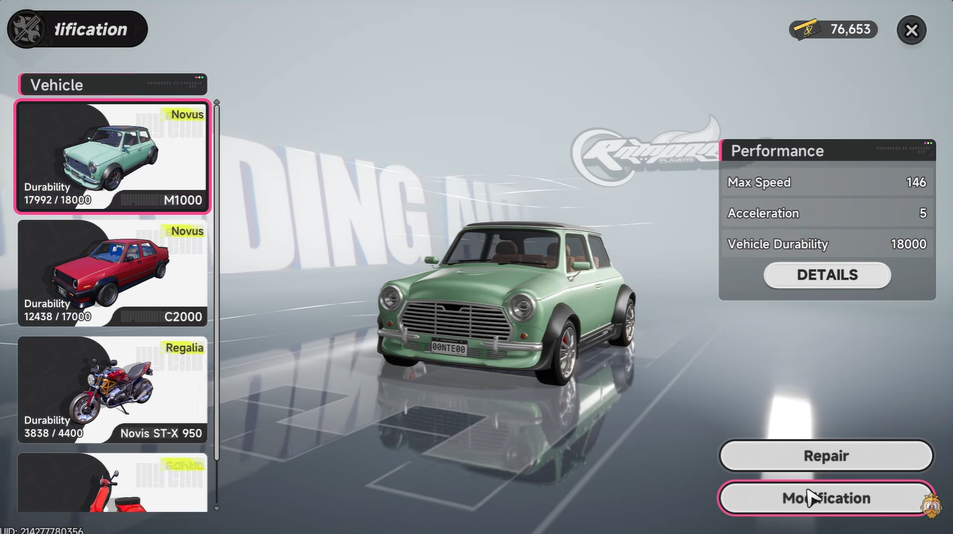 Neverness to Everness car Modification Shop Location and Paint Job Guide