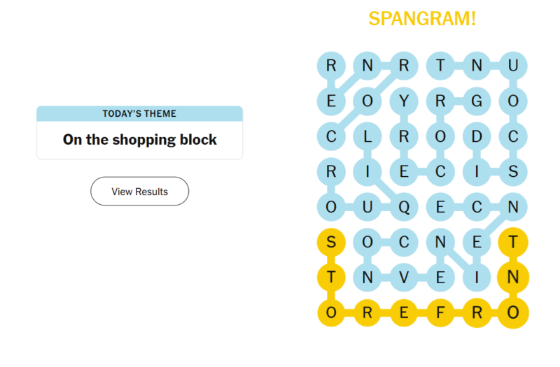 25 April 2026 NYT Strands Answers
