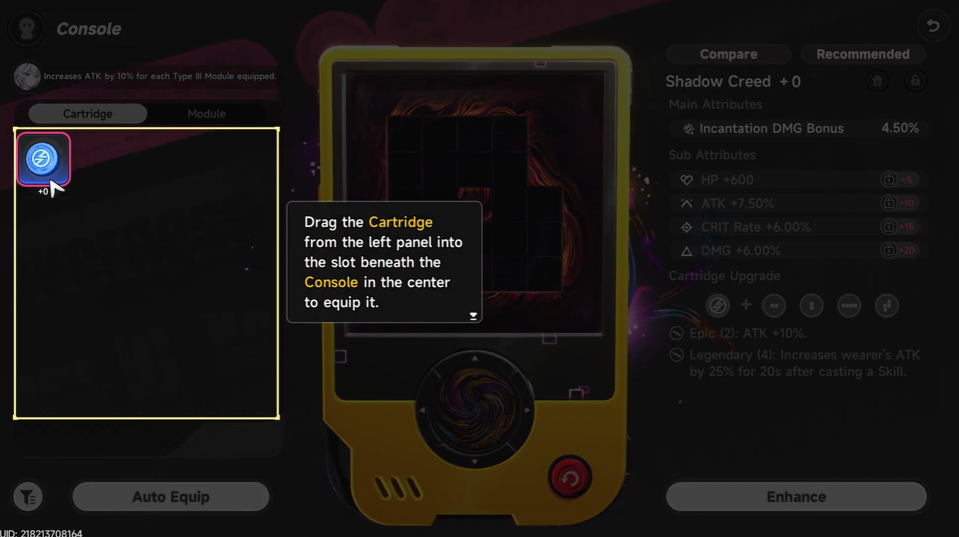 neverness to everness Console cartridges and modules system - NTE