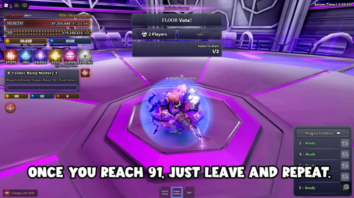 Cosmic Being F Move Sailor Piece (Image credit: Sailor Piece Roblox / Via: YouTube - OP Roblox guides)