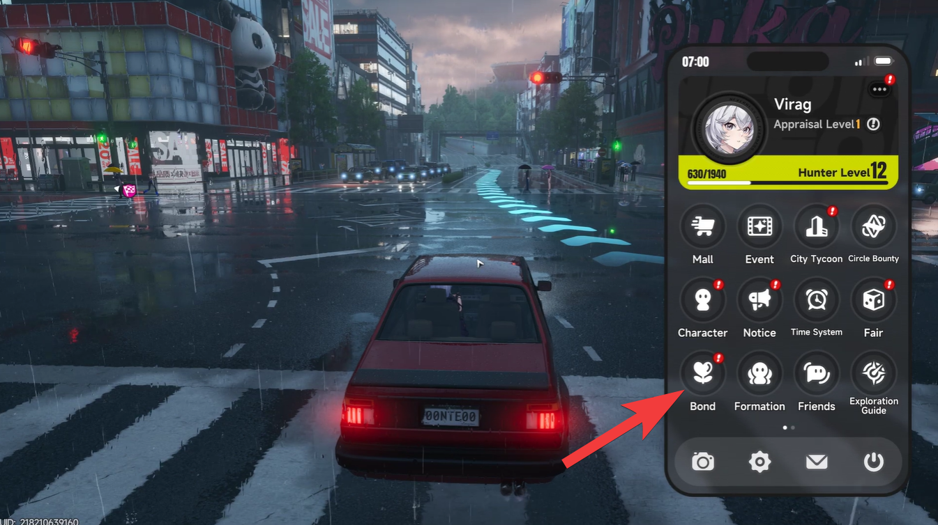 invite Passenger to Your Car Neverness to Everness Bond Levels 