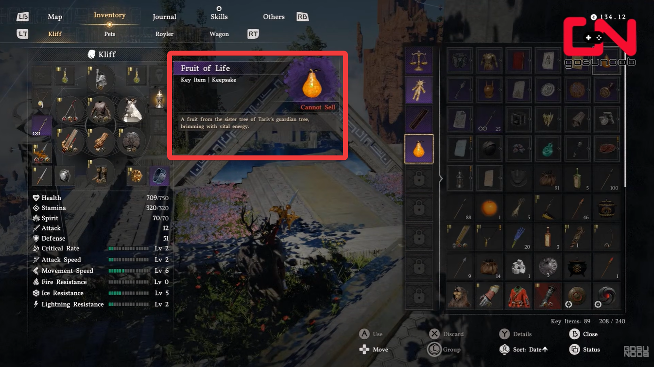 Crimson Desert Fruit of Life (Image credit: Pearl Abyss / Via: YouTube - GosuNoob)